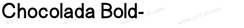 Chocolada Bold字体转换